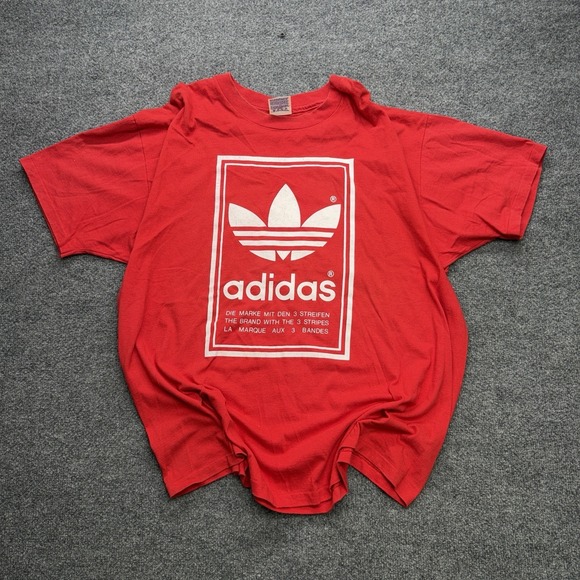 adidas Other - Adidas T Shirt Men's Red/White Vintage Size XL Boot Y2K